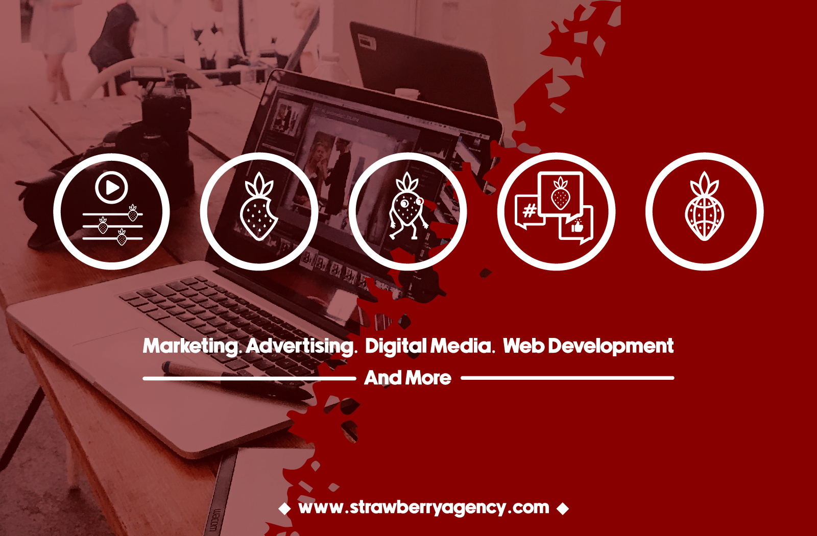 Strawberry Agency homepage artwork